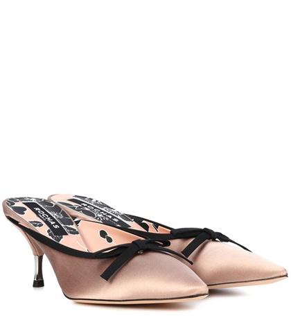 Rochas Satin Mules