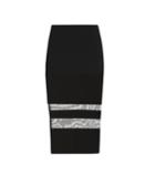 By Malene Birger Mesh Stripe Pencil Skirt