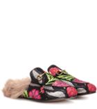 Gucci Princetown Fur-lined Slippers