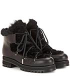 Jimmy Choo Ditto Fur-lined Leather Boots