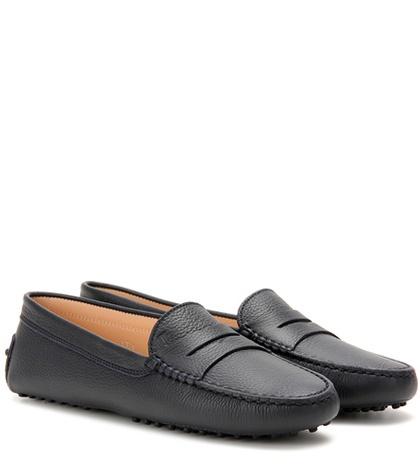 Saint Laurent Gommino Leather Loafers