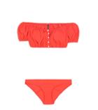 Kate Moss For Equipment Leandra Seersucker Button Down Bikini