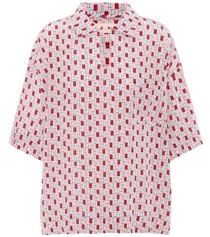 Le Specs Printed Silk Shirt