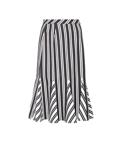 Altuzarra Crocus Striped Wool-blend Skirt