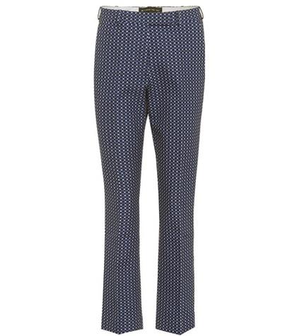Acne Studios Jacquard Cropped Cotton Trousers