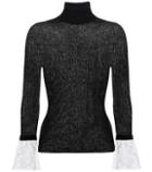 Philosophy Di Lorenzo Serafini Lace-trimmed Turtleneck Sweater