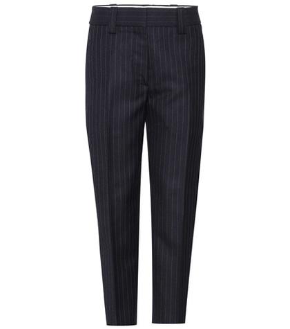 Fendi Trea Cropped Wool Trousers