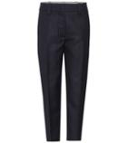 Fendi Trea Cropped Wool Trousers
