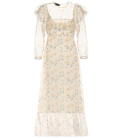 Rochas Floral-printed Silk Dress