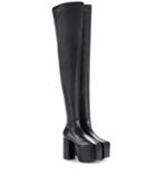 Balenciaga Leather Platform Over-the-knee Boots