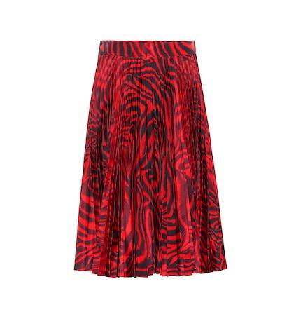 Calvin Klein 205w39nyc Printed Silk-blend Skirt