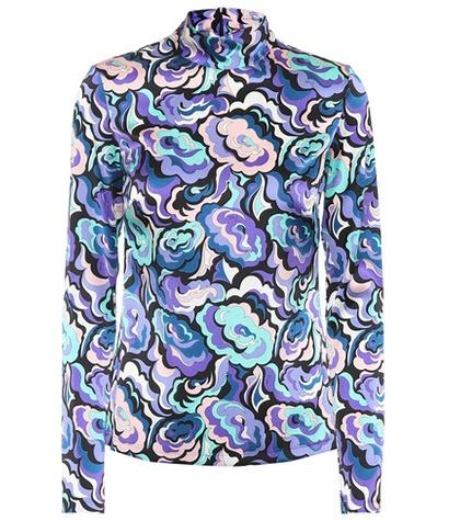 Emilio Pucci Stretch Silk Printed Top