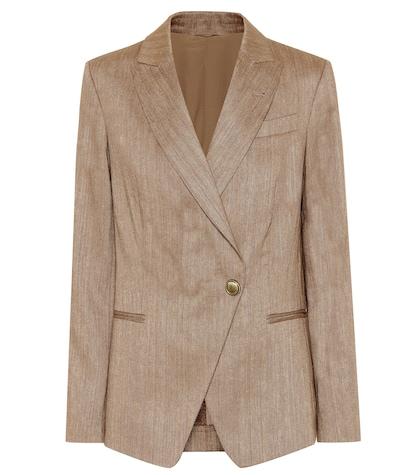 Brunello Cucinelli Cotton And Linen Blazer