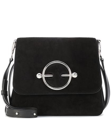 J Brand Disc Suede Shoulder Bag