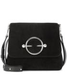 J Brand Disc Suede Shoulder Bag