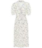 Alessandra Rich Embellished Floral Silk Dress