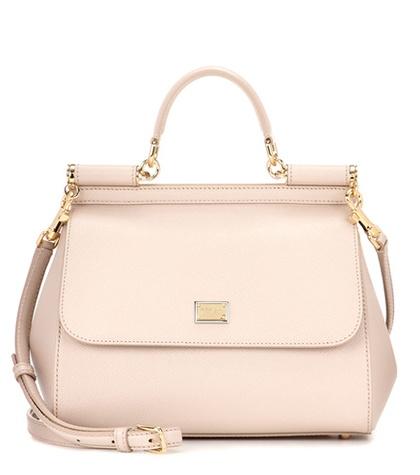 7 For All Mankind Sicily Medium Leather Shoulder Bag