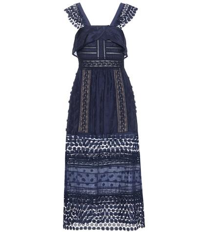 Self-portrait Bluebell Midi Dress