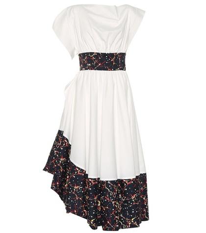 Gianvito Rossi Bubble Tea Length Poplin Dress