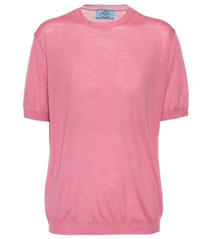 Miu Miu Knitted Wool T-shirt