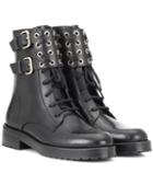 Redvalentino Embellished Leather Ankle Boots