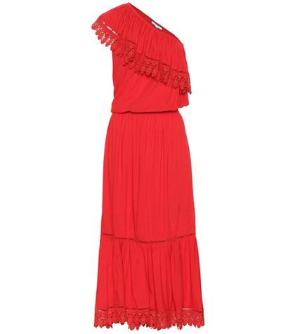 Melissa Odabash Jo One-shoulder Midi Dress