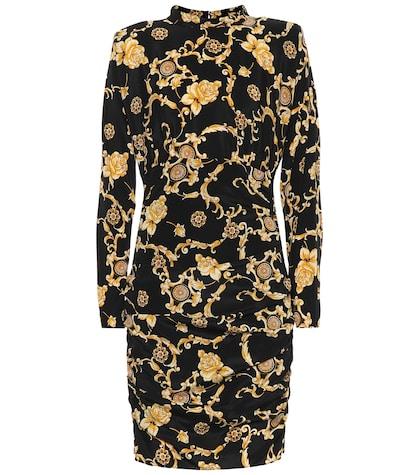 Veronica Beard Printed Stretch Silk Minidress