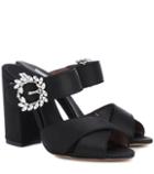 Gucci Reyner Embellished Satin Sandals