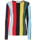Diane Von Furstenberg Striped Wool-blend Sweater