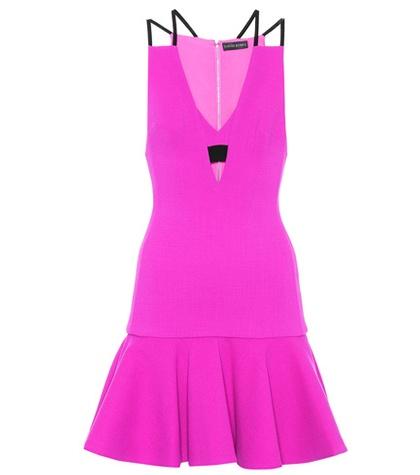 David Koma Sleeveless Wool Crêpe Dress