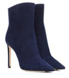 Gucci Helaine 100 Suede Ankle Boots