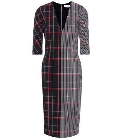 Victoria Beckham Plaid Wool-blend Dress