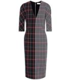 Victoria Beckham Plaid Wool-blend Dress
