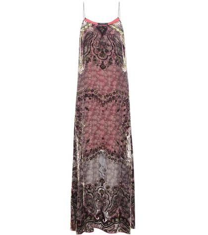 Etro Devoré Silk-blend Maxi Dress