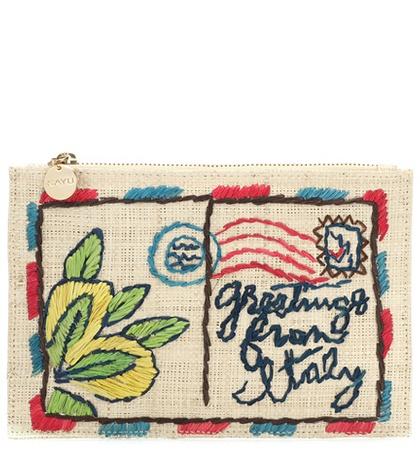 Kayu Baci Embroidered Clutch