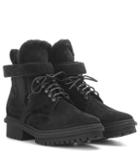 Balenciaga Shearling-lined Suede Boots