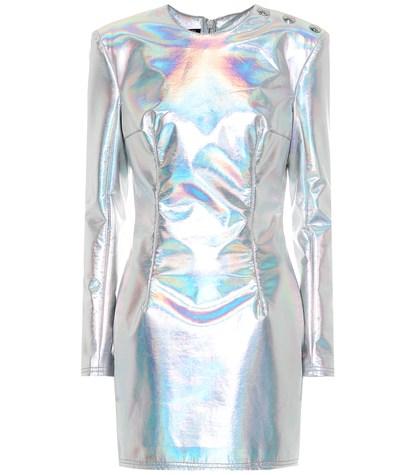 Balmain Faux Leather Minidress