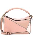 Loewe Puzzle Small Leather And Suede Shoulder Bag