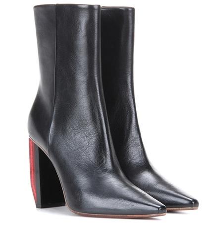 Mansur Gavriel Leather Ankle Boots