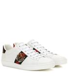 Gucci Ace Embellished Leather Sneakers