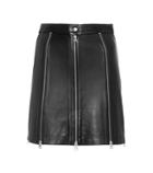 Mcq Alexander Mcqueen Leather Miniskirt