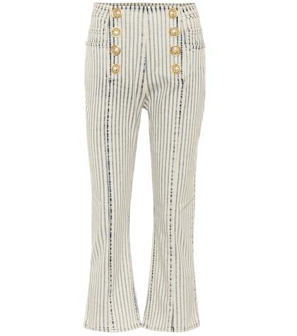 Balmain High-rise Cropped Jeans
