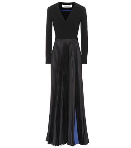 Diane Von Furstenberg Crêpe And Satin Gown