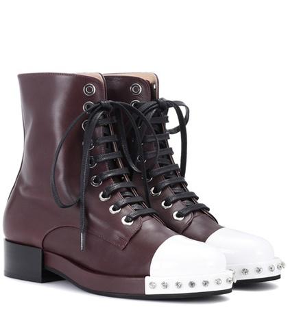 N21 Leather Ankle Boots
