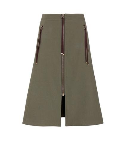 Kenzo A-line Cotton Skirt