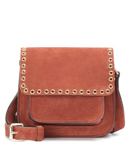 Givenchy Mafra Embellished Suede Crossbody Bag