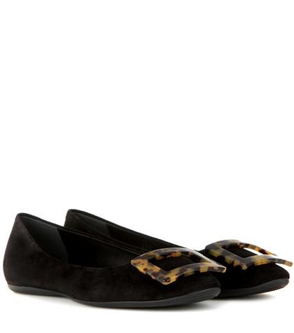 Dolce & Gabbana Gommette Suede Ballerinas
