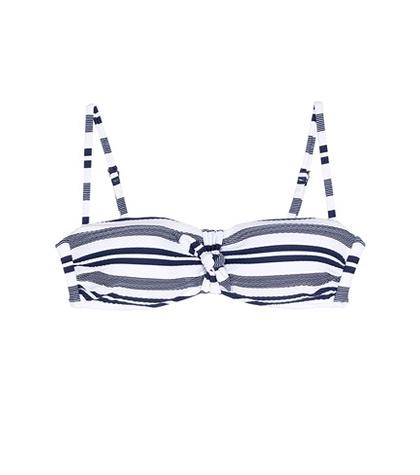 Heidi Klein Striped Seersucker Bikini Top