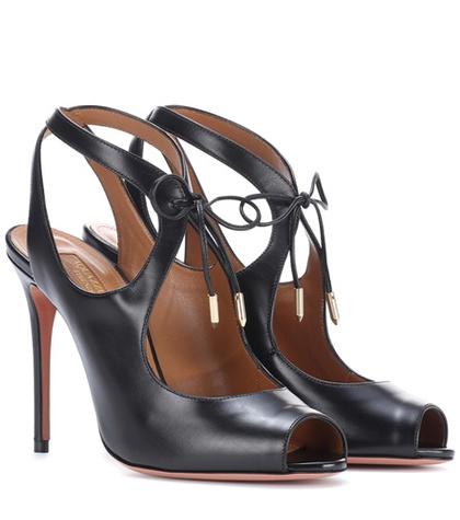 Aquazzura Riley 105 Leather Sandals