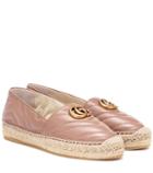 Gianvito Rossi Matelassé Leather Espadrilles